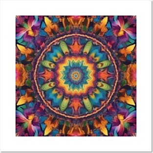 Colorful kaleidoscope Pattern Posters and Art